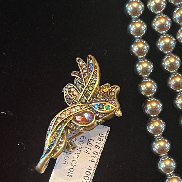 HEIDI DAUS "PHOENIX RISING" MULTI-STRAND PEARL NECKLACE EARRINGS - Picture 4 of 4